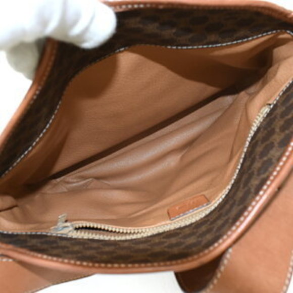 Celine Crossbody Brown Macadam Leather Carriage - Picture 8 of 8